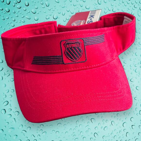 Vintage Deadstock K Swiss Visor Red Y2K 2000 - Picture 2 of 3
